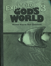 Exploring God's World - Answer Key (really old)