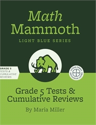 Math Mammoth 5 - Tests & Reviews (color)
