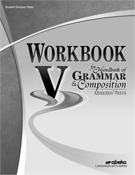 Workbook A for Handbook of Grammar & Composition - Test/Quiz Book (old)