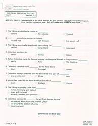 Exploring American History - Tests (old)