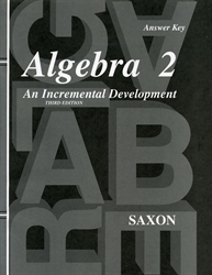 Saxon Algebra 2 - Answer Key only