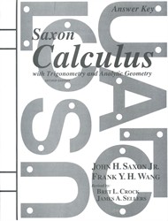 Saxon Calculus - Answer Key only