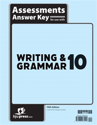Writing & Grammar 10 - Assessments Answer Key