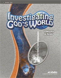 Investigating God's World - Quiz & Test Book