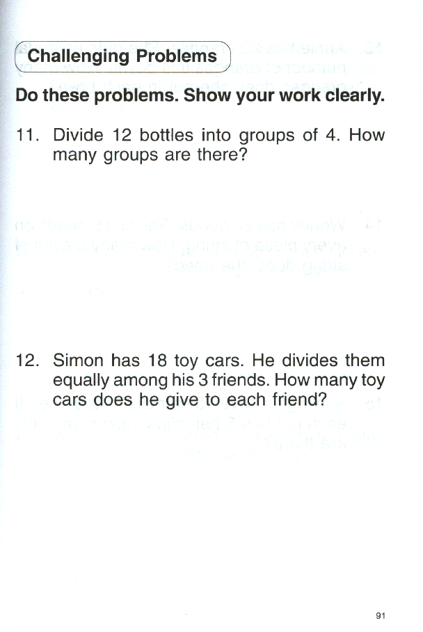 Primary Mathematics 1 - Challenging Word Problems - Exodus Books