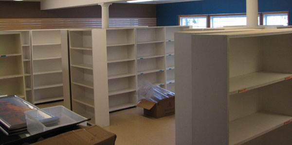 Empty shelves