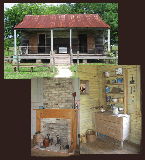 slave cabin collage