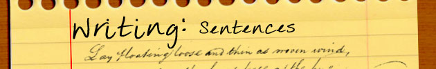 Writing: Sentences