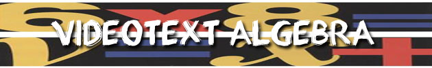 VideoText Interactive Algebra