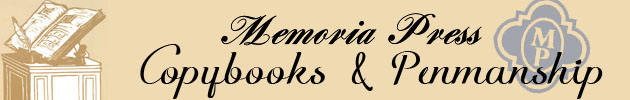 Memoria Press Penmanship & Copybooks