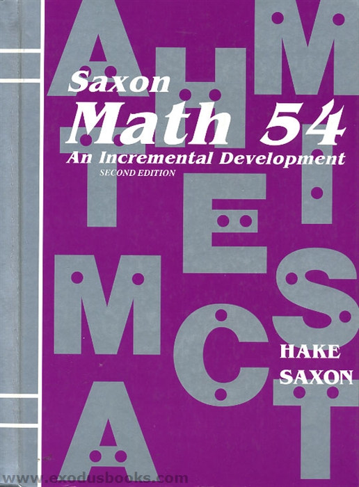 Saxon math 5 4 textbook old exodus books
