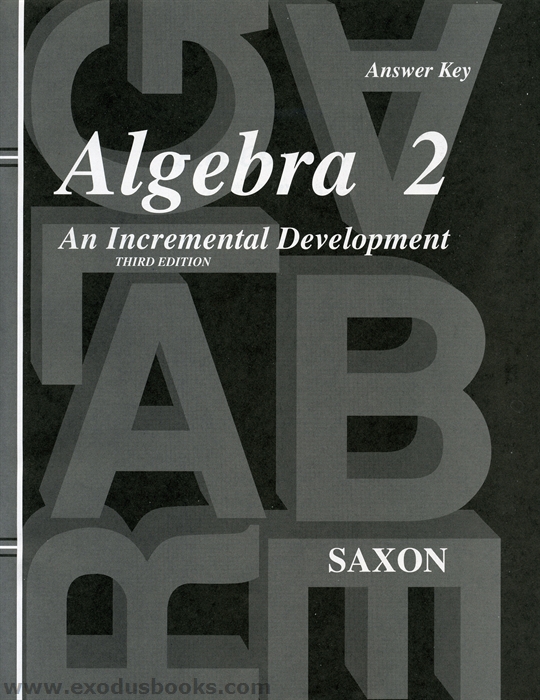 saxon math algebra 2 answer key pdf
