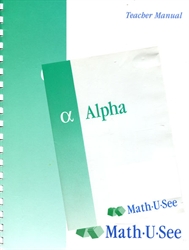 Math-U-See Alpha Teacher Pack (old)