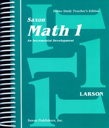 Saxon Math 1 - Home Study Teacher Manual