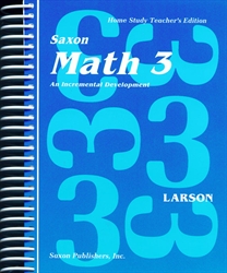 Saxon Math 3 - Home Study Teacher Manual