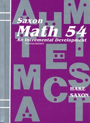 Saxon Math 5/4 - Textbook (old)