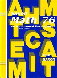 Saxon Math 7/6 - Textbook (old)