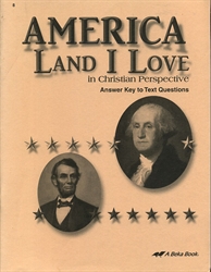 America: Land I Love - Answer Key (really old)