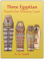 Three Egyptian Punch-Out Mummy Cases