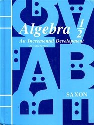 Saxon Algebra 1/2 - Textbook (old)