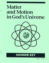 Matter & Motion in God's Universe - CLP Answer Key (old)