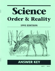 Science: Order & Reality - CLP Answer Key (old)