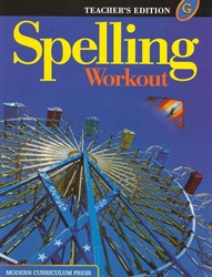 Spelling Workout G - Teacher Edition