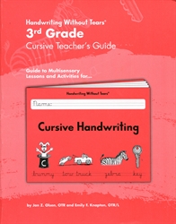 Handwriting Without Tears: Cursive Teacher's Guide