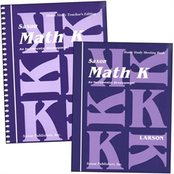 Saxon Math K - Home Study Kit