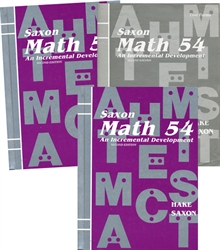 Saxon Math 54 - Home Study Kit (old)