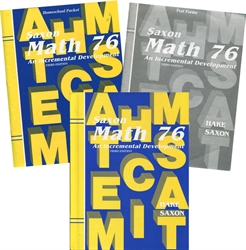 Saxon Math 76 - Home Study Kit (old)