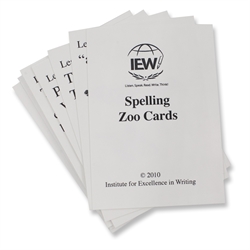 Excellence in Spelling - Zoo Cards
