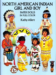 North American Indian Girl and Boy - Paper Dolls