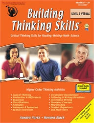 Building Thinking Skills Book 3 Verbal with Answers