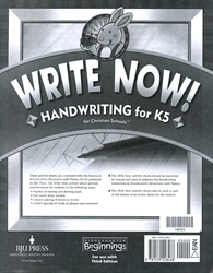 Beginnings K5 Write Now! Handwriting