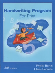 PAF Handwriting Program for Cursive (Right Handed)