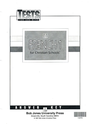 French 1 - Tests Answer Key (old)