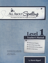 All About Spelling Level 1 - Teacher's Manual (old)