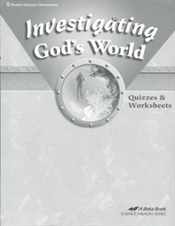 Investigating God's World - Quiz Book