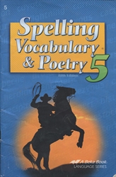 Spelling, Vocabulary, Poetry 5 - Workbook