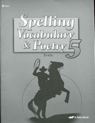 Spelling, Vocabulary, Poetry 5 - Test Book