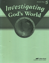 Investigating God's World - Answer Key