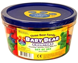Six-Color Baby Bear Counters (set of 102)