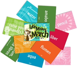 Latin Monkey Match 1 Flashcard Game