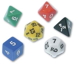 Polyhedral Dice, Set of 7