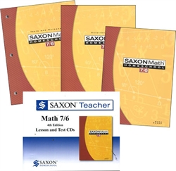 Saxon Math 7/6 - Home School Bundle with Teacher CD