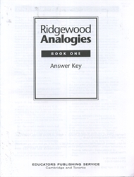 Ridgewood Analogies 1 - Guide