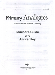 Primary Analogies 1 - Teacher Guide