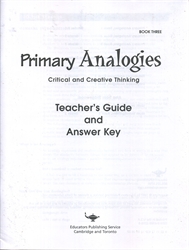 Primary Analogies 3 - Teacher Guide