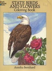 State Birds and Flowers - Coloring Book